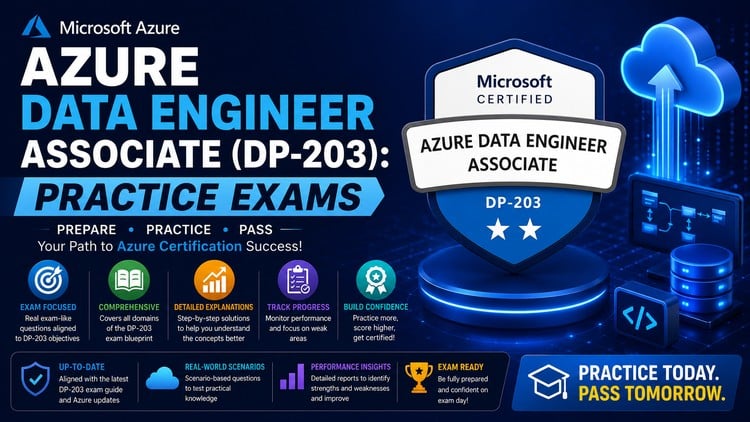 Azure Data Engineer Associate (DP-203): Practice Exams