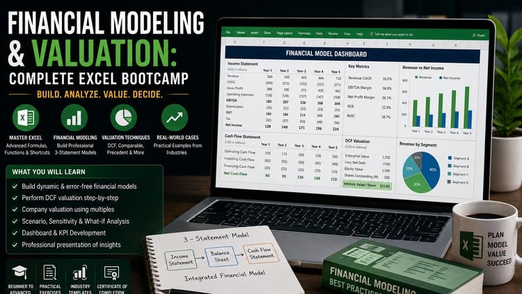 Financial Modeling &amp; Valuation: Complete Excel Bootcamp