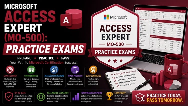 Microsoft Access Expert (MO-500): Practice Exams
