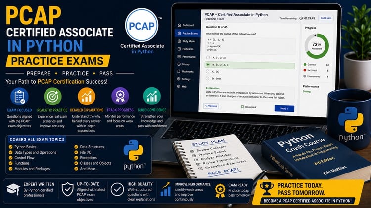PCAP Certified Associate in Python: Practice Exams